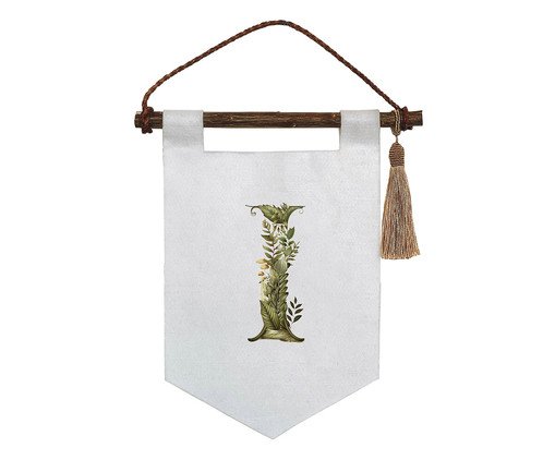 Flâmula Monograma Botânico 'I', Colorido | WestwingNow