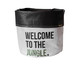 Cachepot Welcome To The Jungle Preto e Branco, Preto | WestwingNow