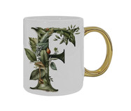 Caneca Monograma Botanical 'F' | WestwingNow