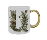 Caneca Monograma Botanical 'U' | WestwingNow