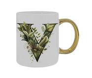 Caneca Monograma Botanical 'V' | WestwingNow