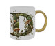 Caneca Monograma Botanical 'D', Colorido | WestwingNow