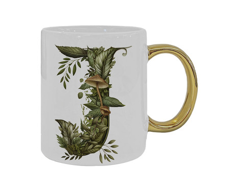 Caneca Monograma Botanical 'J' | WestwingNow