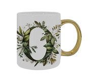 Caneca Monograma Botanical 'O' | WestwingNow