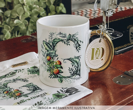 Caneca Monograma Botanical 'G' | WestwingNow