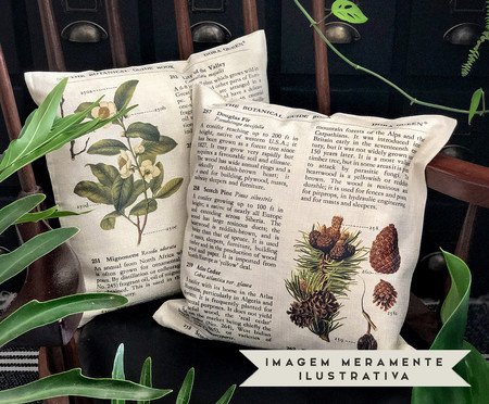 Capa de Almofada Livro Botânico Vol II | Westwing