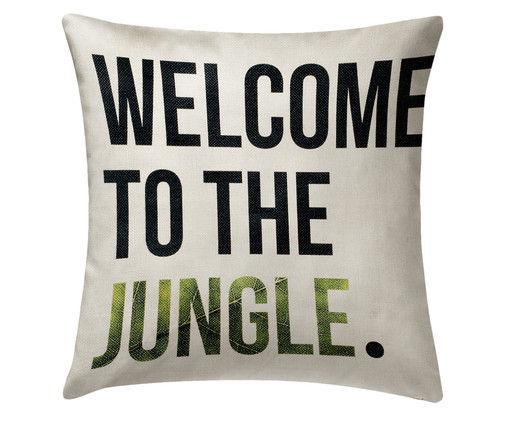 Capa de Almofada Welcome To The Jungle, Colorido | WestwingNow