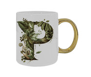 Caneca Monograma Botanical 'P' | WestwingNow