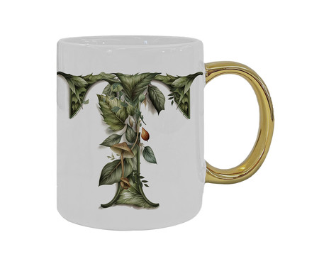 Caneca Monograma Botanical 'T' | WestwingNow