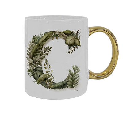 Caneca Monograma Botanical 'C' | WestwingNow