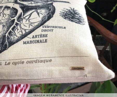 Capa de Almofada Coração Bege | Westwing