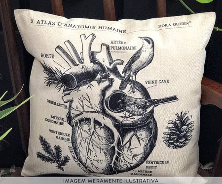 Capa de Almofada Coração Bege | Westwing