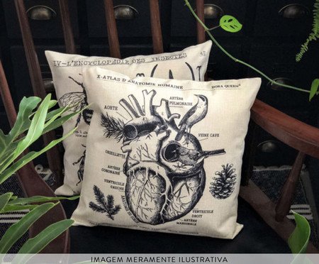 Capa de Almofada Coração Bege | Westwing