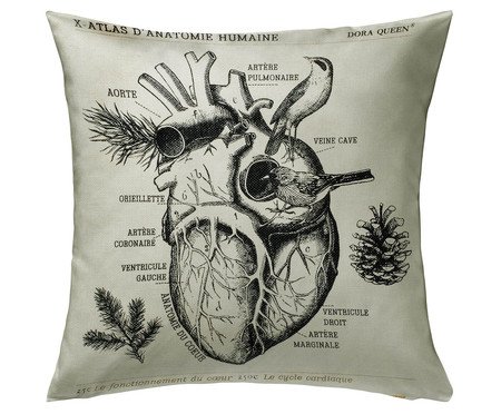 Capa de Almofada Coração Bege | Westwing