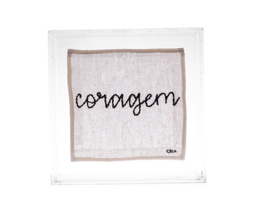 Quadro Coragem, Branco | WestwingNow