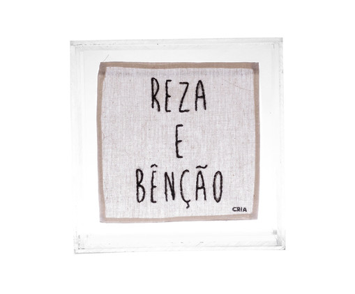 Quadro Reza e Bênção, Branco | WestwingNow