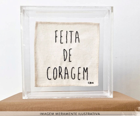 Quadro Feita de Coragem | Westwing