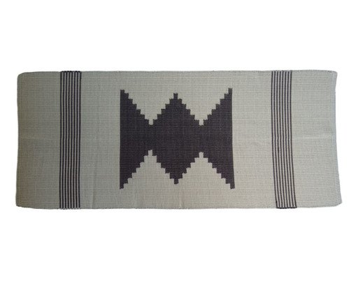 Tapete Artesanal Algodão Cru com Preto, multicolor | WestwingNow
