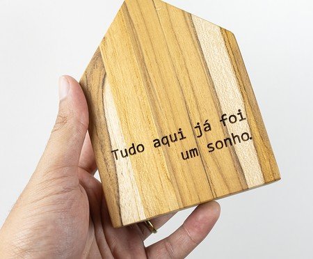 Casinha Decorativa de Madeira 