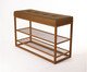 Sapateira Banco Sion Duo Estofado Marrom e Cobre, Marrom | WestwingNow