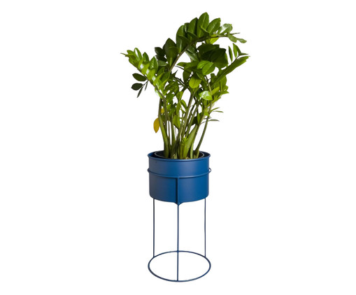 Suporte de Plantas com Vaso Humaitá Azul, Azul | WestwingNow