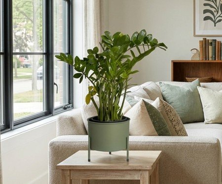 Suporte de Plantas com Vaso Slim Humaitá Verde Oliva | Westwing
