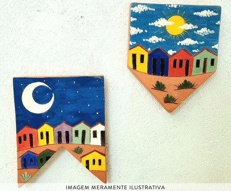 Bandeirola de Cerâmica Jan Araújo A Vila | Westwing