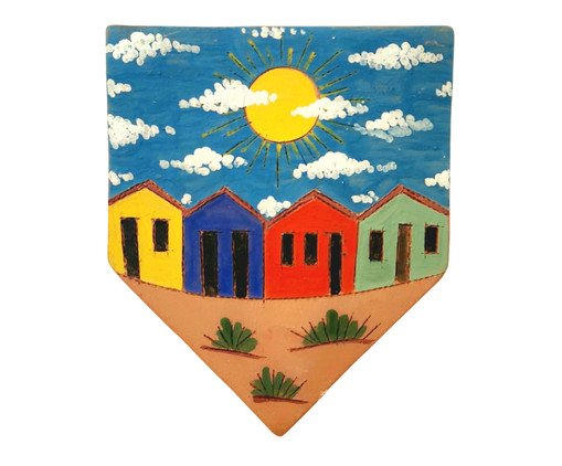 Bandeirola de Cerâmica Jan Araújo A Vila, multicolor | WestwingNow