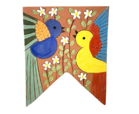 Bandeirola de Cerâmica Jan Araújo Passarinhos | Westwing