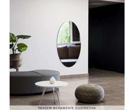 Espelho Lapidado Oval com Pendurador Grande | Westwing