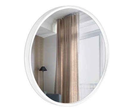 Espelho Round Branco - 30cm | Westwing