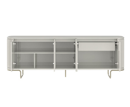 Buffet Liege 2.2 Off-White Fosco e Champanhe | WestwingNow