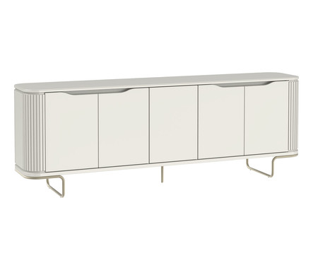 Buffet Liege 2.2 Off-White Fosco e Champanhe | WestwingNow