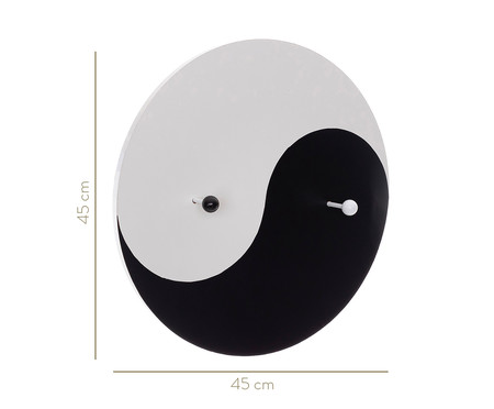 Cabideiro Yin Yang - Preto e Branco | WestwingNow