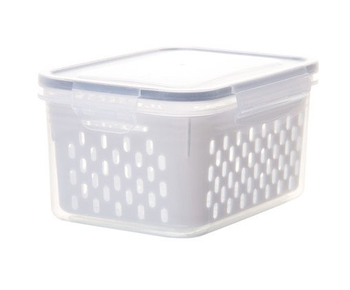 Pote Hermético com Cesto Escorredor, Branco | WestwingNow