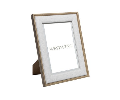 Porta-Retrato Dimitry Branco, Bege | WestwingNow