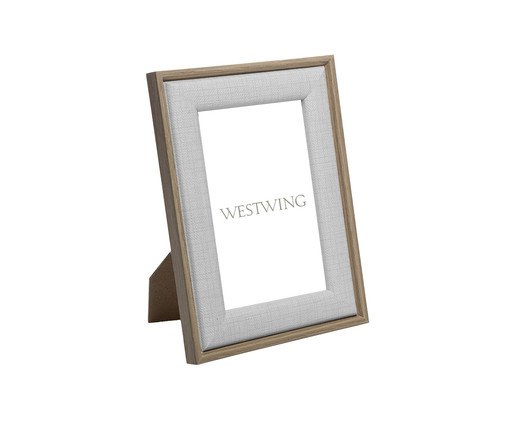 Porta-Retrato Dimitry Branco, Bege | WestwingNow