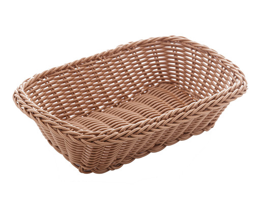 Cesta Retangular de Rattan, Bege | WestwingNow