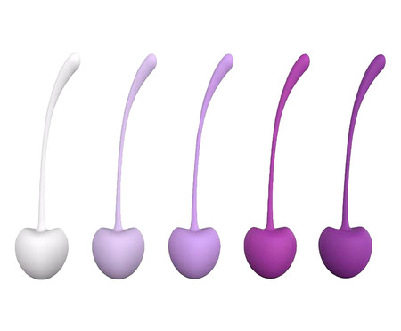 Kit Pompoar Bolas de Kegel Cherry - Roxo