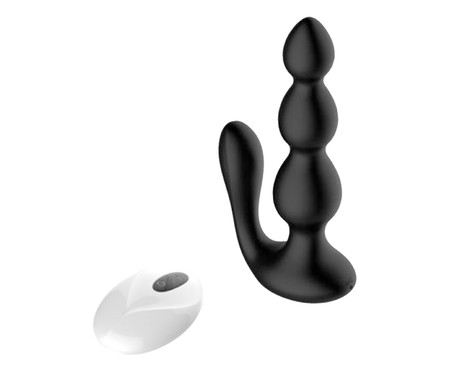 Vibrador Anal Duplo sem Fio Butt - Preto