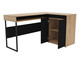 Mesa De Canto Chicago Aveiro e Preto, multicolor | WestwingNow