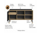 Balcão Credenza 1 Porta 1 Gaveta Flexus Hanover e Nero, black | WestwingNow