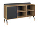 Balcão Credenza 1 Porta 1 Gaveta Flexus Hanover e Nero, black | WestwingNow