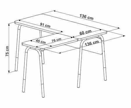 Mesa Escrivaninha Estação De Trabalho Em L Flexus - Hanover e Branco | Westwing