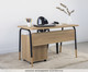 Mesa Escrivaninha Flexus - Hanover e Preto, wood pattern | WestwingNow