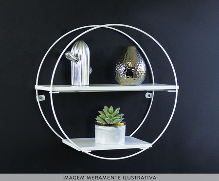 Prateleira Geometrica Circular Branco | WestwingNow