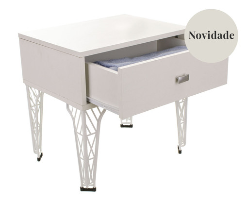 Mesa de Cabeceira Eiffel Branco, white | WestwingNow