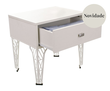 Mesa de Cabeceira Eiffel Branco | WestwingNow