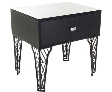 Mesa de Cabeceira Eiffel Preto | WestwingNow