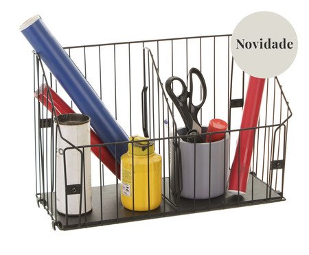 Cesto de Parede Grande Preto